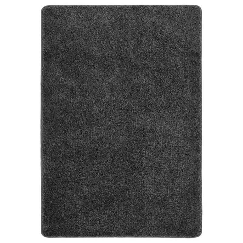 Tapete shaggy 120x170 cm antiderrapante cinzento-escuro-Tapetes-Home Retail