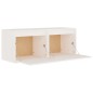 Armários de parede 2 pcs 45x30x35 cm pinho maciço branco