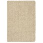 Tapete shaggy 160x230 cm antiderrapante cor creme