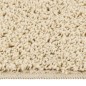 Tapete shaggy 160x230 cm antiderrapante cor creme