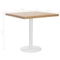 Mesa bistrô 80x80 cm MDF castanho-claro