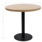 Mesa bistrô 80 cm MDF castanho-claro