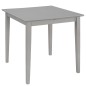 Mesa de jantar extensível (80-120)x80x74 cm MDF cinzento