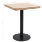 Mesa bistrô 60x60 cm MDF castanho-claro