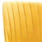 Cadeiras de jantar 2 pcs veludo amarelo