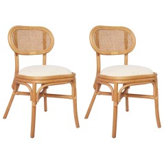 Cadeiras de jantar 2 pcs linho