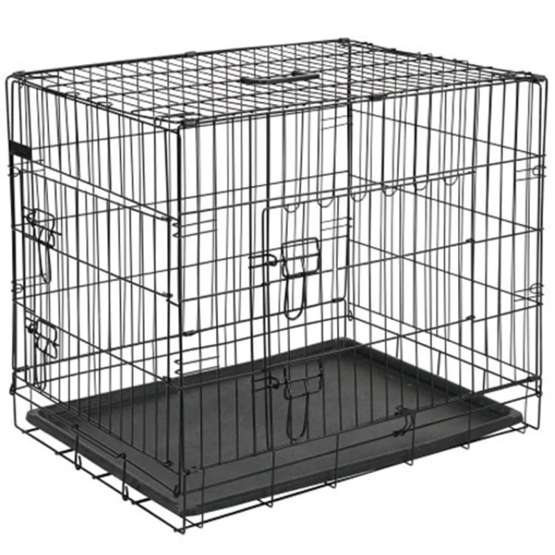 @Pet Transportadora para cães metal 107x70x77,5 cm preto 15004-Transportadoras e malas para animais-Home Retail