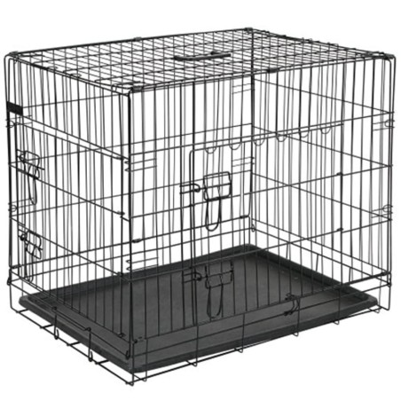 @Pet Transportadora para cães metal 107x70x77,5 cm preto 15004