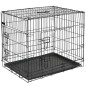 @Pet Transportadora para cães metal 107x70x77,5 cm preto 15004