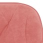 Cadeiras de jantar 2 pcs veludo rosa