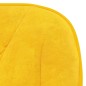 Cadeiras de jantar giratórias 2 pcs veludo amarelo