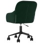 Cadeiras de jantar giratorias 2 pcs veludo verde-escuro