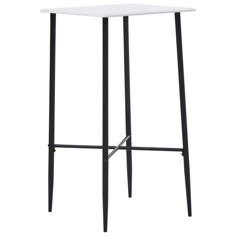 Mesa de bar 60x60x111 cm MDF branco-Mesas de cozinha e de sala de jantar-Home Retail