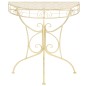 Mesa de apoio vintage semicircular metal 72x36x74 cm dourado