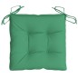 Almofadões de cadeira 2 pcs 50x50x7 cm tecido oxford verde