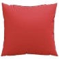 Almofadas decorativas 4 pcs 50x50 cm tecido vermelho