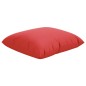 Almofadas decorativas 4 pcs 50x50 cm tecido vermelho