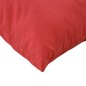 Almofadas decorativas 4 pcs 50x50 cm tecido vermelho