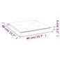 Almofadões p/ cadeiras jardim 2pcs 40x40x3 cm oxford antracite