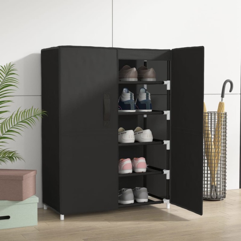 Sapateira 60x28x90 cm tecido preto-Sapateiras e organizadores-Home Retail