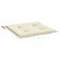 Almofadões p/ cadeiras de jardim 4 pcs tecido oxford creme