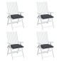 Almofadões de cadeira 4 pcs 40x40x7 cm tecido oxford antracite