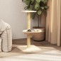 Árvore para gatos com poste arranhador sisal 74 cm cor creme