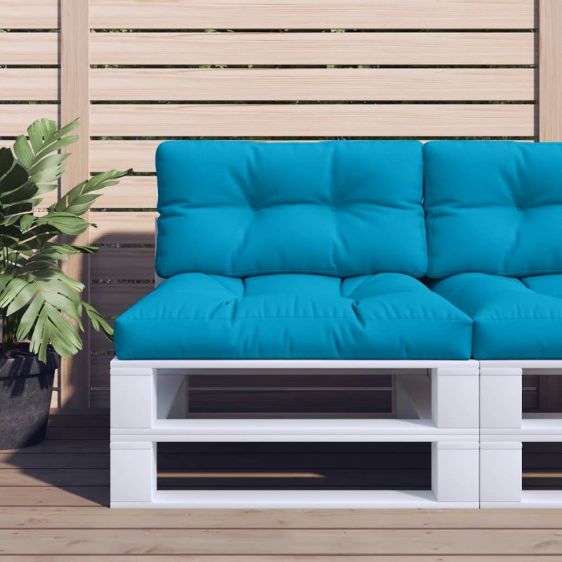 Almofadões para paletes 2 pcs tecido azul-Almofadas para poltronas e sofás-Home Retail