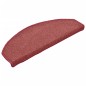 Tapete/carpete para degraus 15 pcs 65x24x4 cm vermelho