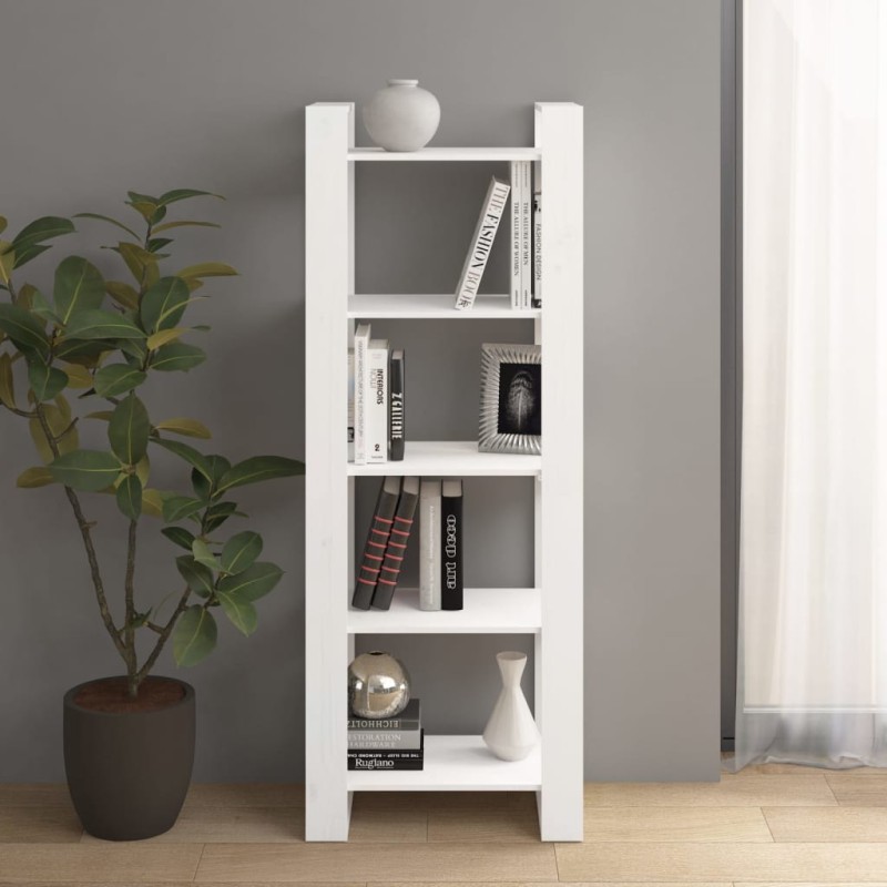 Estante/divisória 60x35x160 cm madeira maciça branco-Estantes para livros-Home Retail