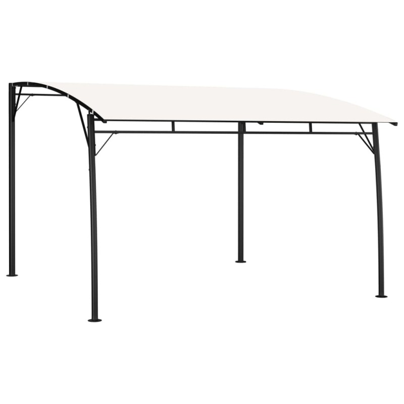 Toldo para-sol de jardim 3x3x2,55 m cor creme-Toldos e gazebos-Home Retail