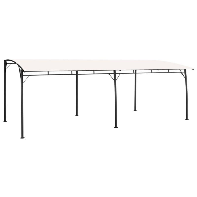 Toldo para-sol de jardim 6x3x2,55 m cor creme-Toldos e gazebos-Home Retail