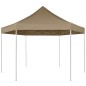 Tenda pop-up hexag. dobrável 3,6x3,1m 220g/m² cinza-acastanhado