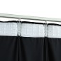 Cortinas blackout com ganchos 2 pcs 140x225 cm veludo preto