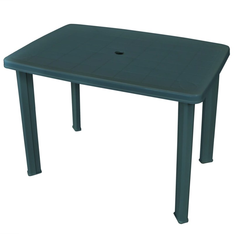 Mesa de jardim 101x68x72 cm plástico verde-Mesas de jardim-Home Retail