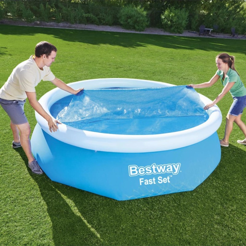 Bestway Cobertura de piscina solar Flowclear 305 cm-Capas para piscinas e plástico para forrar pisos-Home Retail