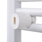 Aquecedor toalhas banheiro curvo 500 x 764 mm conector lateral e centro