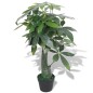 Planta árvore da sorte artificial com vaso 85 cm verde