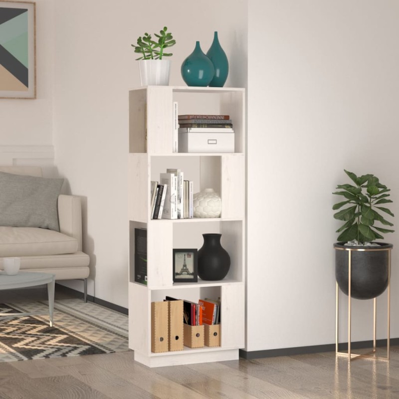 Estante/divisória 51x25x132 cm pinho maciço branco-Estantes para livros-Home Retail