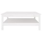 Mesa de centro 100x100x40 cm pinho maciço branco