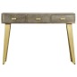 Mesa consola 110x35x76cm mangueira mangueira cinzento c/ bronze