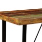 Mesa de bar em madeira reciclada maciça 120x60x107 cm