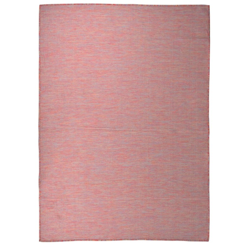 Tapete de tecido plano para exterior 200x280 cm vermelho-Tapetes-Home Retail