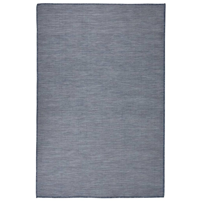 Tapete de tecido plano para exterior 120x170 cm azul-Tapetes-Home Retail