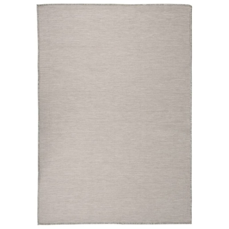 Tapete de tecido plano p/ exterior 160x230 cm cinza-acastanhado-Tapetes-Home Retail