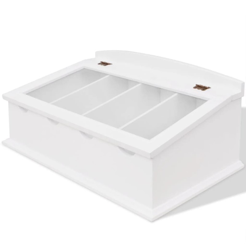 Bandeja de talheres, MDF, estilo barroco, branco-Suportes para talheres e utensílios-Home Retail