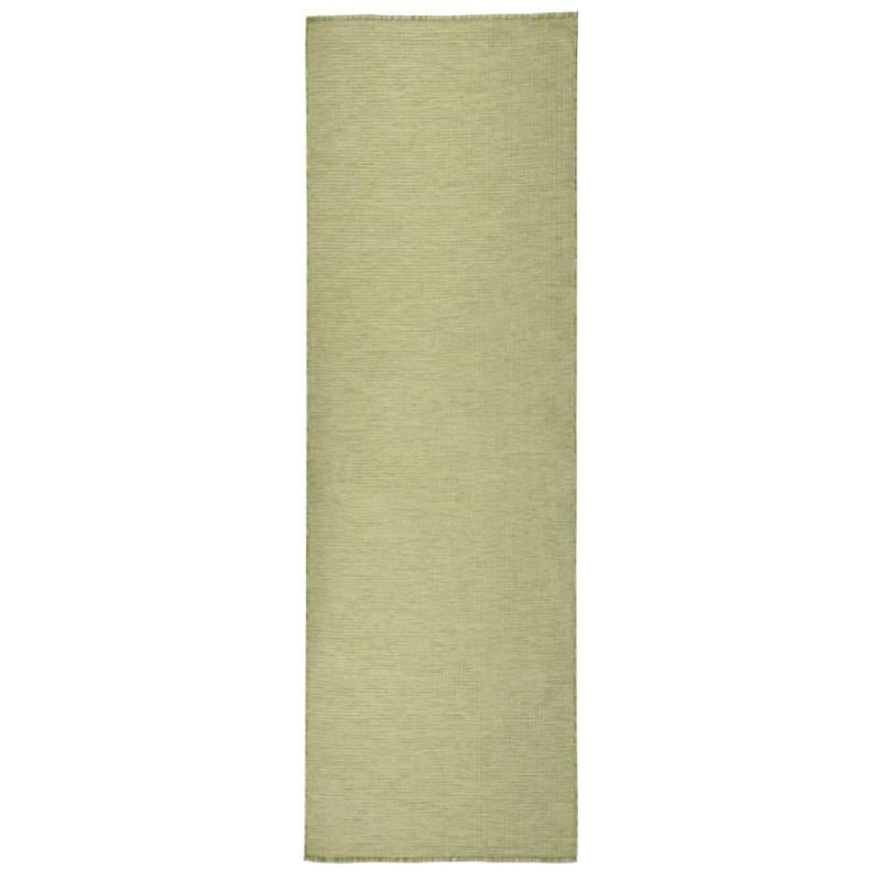 Tapete de tecido plano para exterior 80x250 cm verde-Tapetes-Home Retail