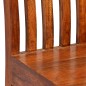 Conjunto mesa de jantar 7 pcs madeira mangueira e acácia maciça