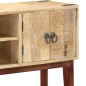 Mesa consola 115x30x76 cm madeira de mangueira áspera maciça