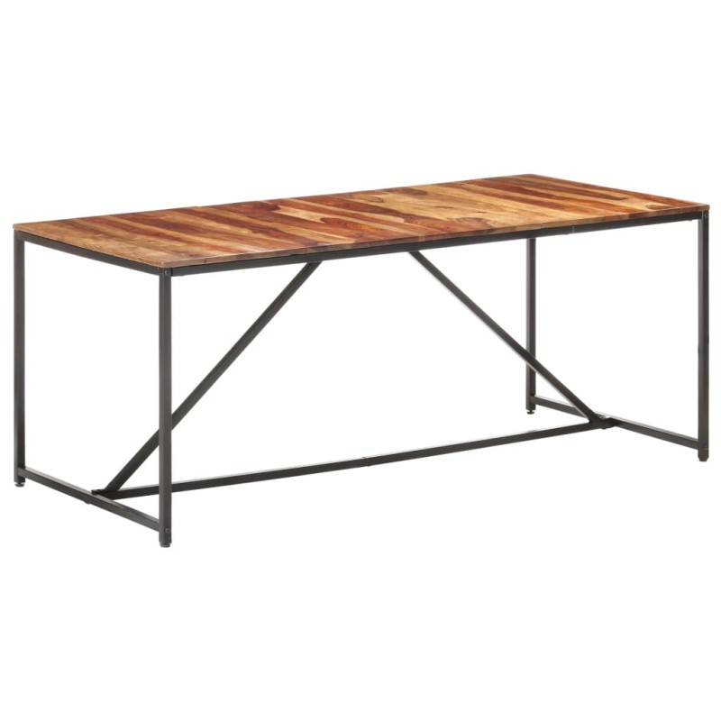 Mesa de jantar 180x90x76 cm madeira de sheesham maciça-Mesas de cozinha e de sala de jantar-Home Retail